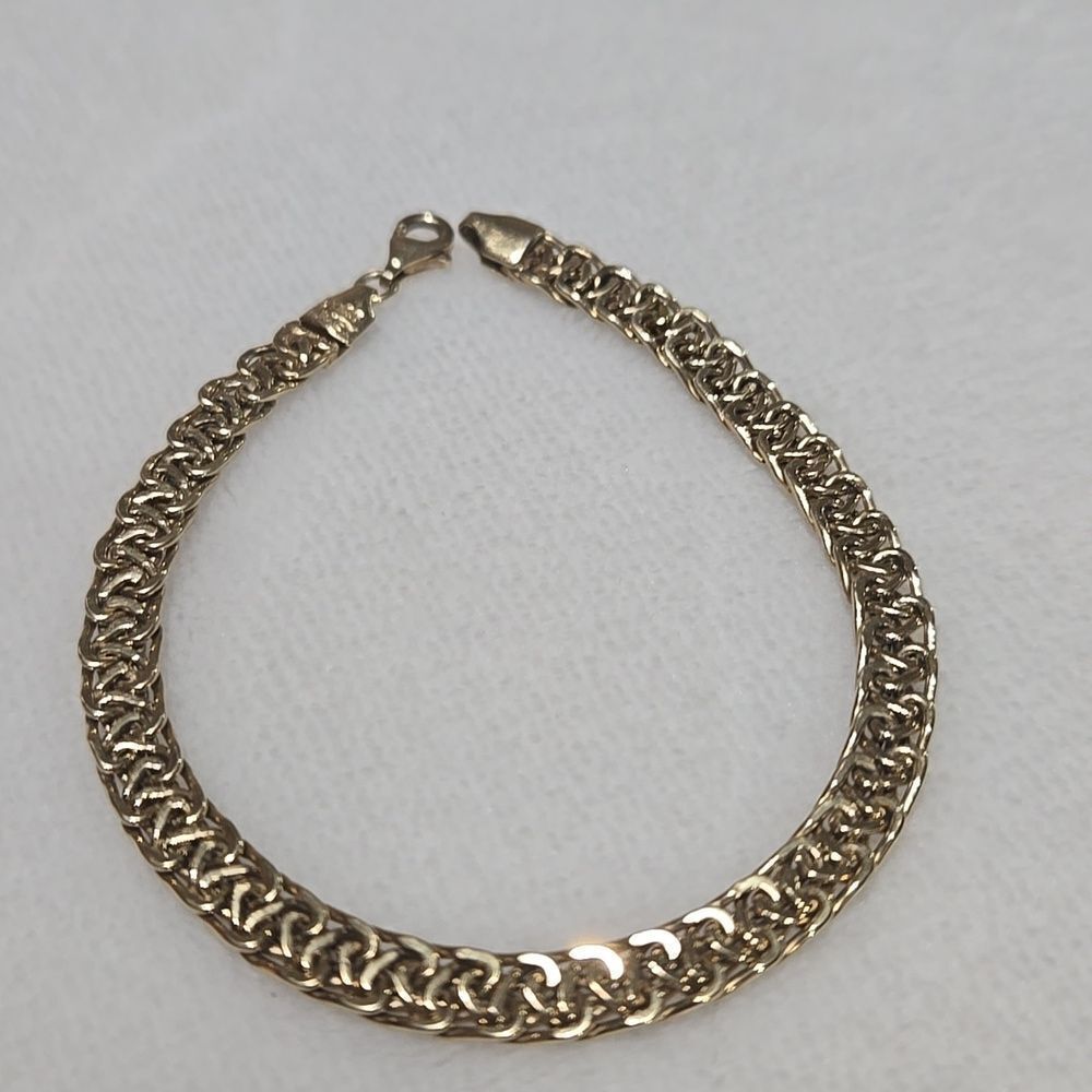 14k Yellow Gold Over Sterling Silver Turkish Bracelet